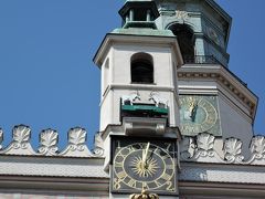 2019年夏　スロバキア・ポーランド旅行 最古の都市ポズナニ(ポーランド)3　山羊のからくり時計・ポズナニ大聖堂・マルタ湖・旧市場広場の夜景