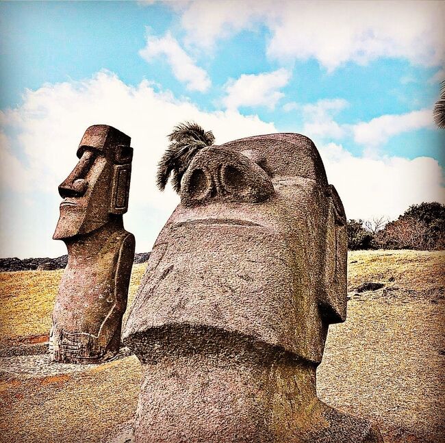 紺碧の海に佇むモアイ♪地球の裏側 イースター島へ時間旅行／高天原の物語-3