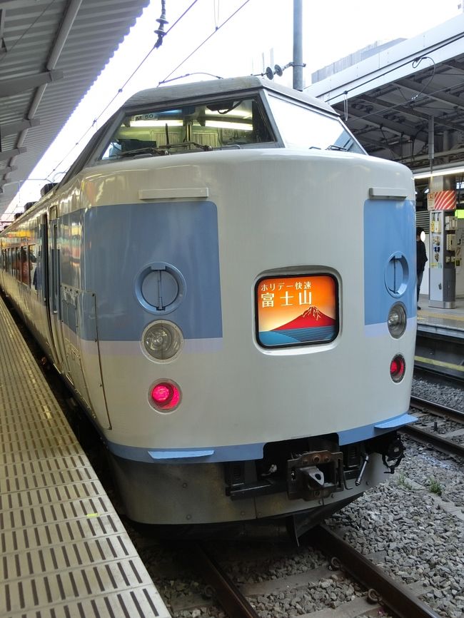 1日目は東京観光がメインだったのに対し、2日目は”駅撮”がメインの構成となっておりますことをご覧の皆様にまずお伝え申し上げます。<br />2日目の予定としては8：14新宿発の”ホリデー快速富士山1号”で河口湖入りし、そのあとは11時あたりまで駅撮に専念。<br />少々周辺を散策（その時の写真がほぼほぼないのはご了承いただきたい）し、16:00河口湖発の”ホリーデー快速富士山2号”と中央快速線を乗り継ぎ、東京駅での夕食を挟んで帰着しました。<br />それではご覧ください。<br />