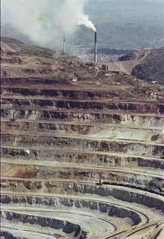 Morenci mine, Petrified Forest, Meteor Crater, AZ 1979