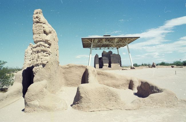 Casa Grande Ruins, Saguaro, San Xavier Mission, 1979.