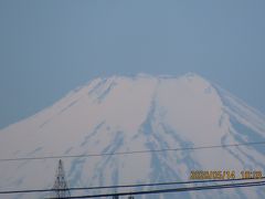 5月14日のふじみ野市から見られた富士山