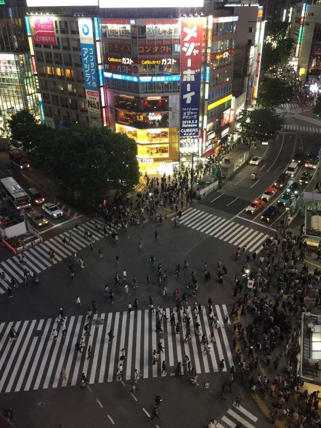 20190503 (金)<br /><br />渋谷スクランブル交差点<br /><br />Thanks ! 平成<br /><br />Welcome ! 令和
