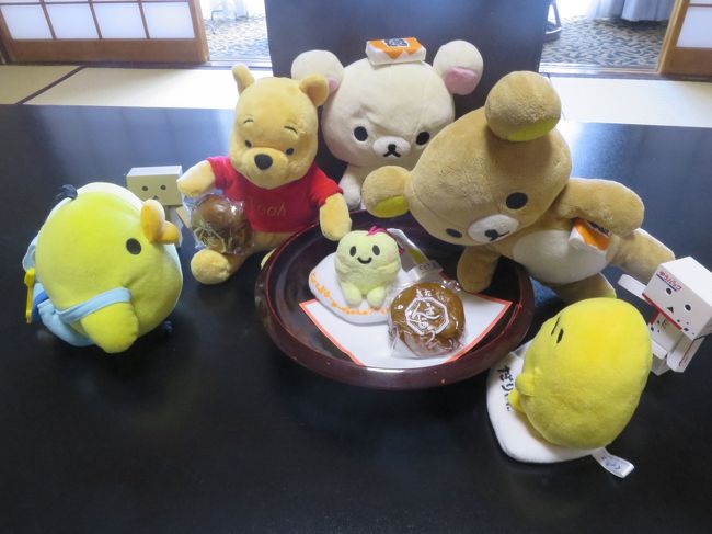 クマ 草津温泉初日その2<br />草津舞茸天ぷらそば<br />湯もみ体験<br />時間湯<br />湯畑ライトアップ<br />見どころ満載クマ!