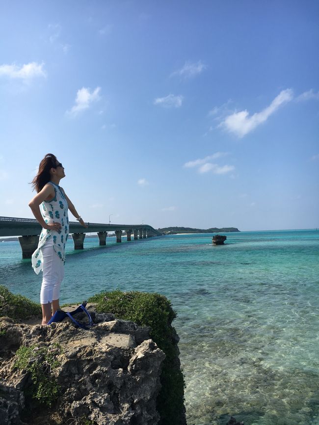 石垣島、竹富島、小浜島など離島にたくさん行きましたが宮古ブルーの言うだけあって今までの海の中で1番輝いて透き通っていました。<br />3キロ以上ある伊良部大橋には感動します。