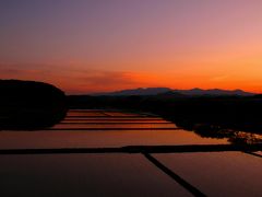 ◆奥の細道～夕映えの水鏡田