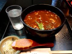 日本ばし　やぶ久（創業：明治３５年　１０８年の老舗）で、カレー南蛮蕎麦を食べてきました。