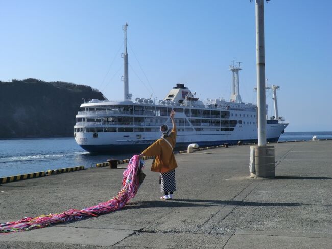 ぶらり島旅/伊豆大島・その3.もうすぐ引退、東海汽船/さるびあ丸.出航の儀(単に眺めるだけ)に参列