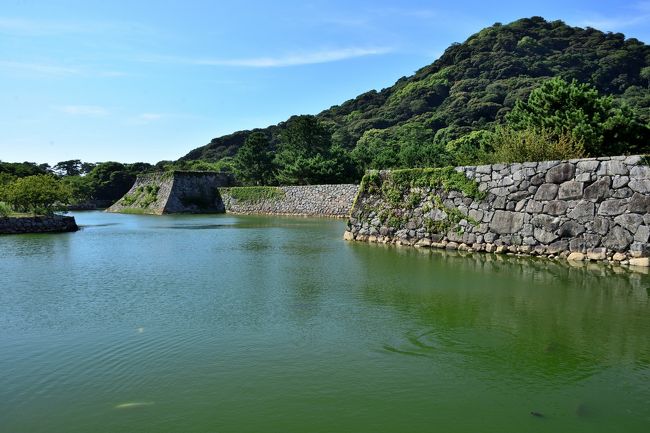 2018年の夏、山口県へ２泊３日の旅へ。<br /><br />旅の２日目は朝から絶景スポットとして有名な「角島大橋」と「元乃隅神社」を巡り、そのまま日本海側を東へと向かい、途中、室町時代にこの地を治めた大内氏ゆかりの長門市「大寧寺」に立ち寄りつつ、さらにその東隣りの萩までやってきました。<br /><br />ここ萩は長州藩毛利氏の城下町として栄え、今も数多くの歴史スポットが残されていて、その中からまず最初に訪れたのが、関ケ原の戦いの後、毛利氏が新たな居城として築いた「萩城」です。<br /><br />三方を海に囲まれた指月山の麓に広がる城跡で、さてどんな素敵な光景に出会うことができるのでしょうか。。。<br /><br /><br />〔2018 盛夏の長州路をゆく アウトライン〕<br />●Part.1（１日目）　：瑠璃光寺／大内氏館（続日本100名城）<br />　https://4travel.jp/travelogue/11624310<br />●Part.2（２日目①）：角島／元乃隅神社<br />　https://4travel.jp/travelogue/11625873<br />●Part.3（２日目②）：大寧寺／萩城（日本100名城）【この旅行記】<br />●Part.4（３日目）　：萩市堀内地区／平安古地区／浜崎（重伝建地区）<br />　https://4travel.jp/travelogue/11632115<br /><br />〔日本100名城登城記〕<br />●水戸城（常陸国）：https://4travel.jp/travelogue/11472788<br />●上田城（信濃国）：https://4travel.jp/travelogue/11516270<br />●姫路城（播磨国）：https://4travel.jp/travelogue/11593194<br />　　　　　　　　　　https://4travel.jp/travelogue/11601496<br />●松江城（出雲国）：https://4travel.jp/travelogue/11478799<br />●津山城（美作国）：https://4travel.jp/travelogue/11484252<br />●高知城（土佐国）：https://4travel.jp/travelogue/11567369