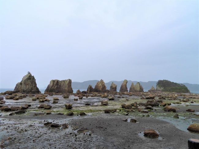 クルーズで和歌山に行こうとしたのに 天候に邪魔され <br />今回が3回目のトライ。<br />「リベンジ和歌山」で やっとたどり着くことができました。<br /><br />初日 羽田を立ち 見事な富士山を堪能しながら 南紀白浜空港へ<br />https://4travel.jp/travelogue/11622347 <br /><br />レンタカーで熊野へ向かい 熊野本宮大社と熊野速玉大社に参拝し <br />https://4travel.jp/travelogue/11622366<br /><br />那智勝浦の小島にひっそりあったホテルで一泊。<br />https://4travel.jp/travelogue/11625792<br /> <br />2日目は熊野那智大社と那智の滝に参詣<br />https://4travel.jp/travelogue/11628149 <br /><br />午後は海岸線に沿ってドライブしながら<br />熊野灘の複雑な海岸線 奇岩を楽しみつつ <br />白浜に戻りました。 <br /><br />宿泊はホテル川久<br />
