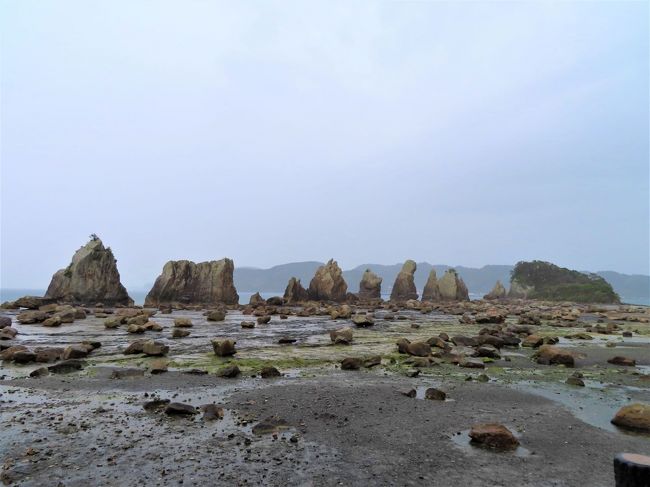 クルーズで和歌山に行こうとしたのに　天候に邪魔され　<br />今回が３回目のトライ。<br />「リベンジ和歌山」で　やっとたどり着くことができました。<br /><br />初日　羽田を立ち　見事な富士山を堪能しながら　南紀白浜空港へ<br />https://4travel.jp/travelogue/11622347　<br /><br />レンタカーで熊野へ向かい　熊野本宮大社と熊野速玉大社に参拝し　<br />https://4travel.jp/travelogue/11622366<br /><br />那智勝浦の小島にひっそりあったホテルで一泊。<br />https://4travel.jp/travelogue/11625792<br />　　<br />2日目は熊野那智大社と那智の滝に参詣<br />https://4travel.jp/travelogue/11628149　<br /><br />午後は海岸線に沿ってドライブしながら<br />熊野灘の複雑な海岸線　奇岩を楽しみつつ　<br />白浜に戻りました。　<br /><br />宿泊はホテル川久<br />