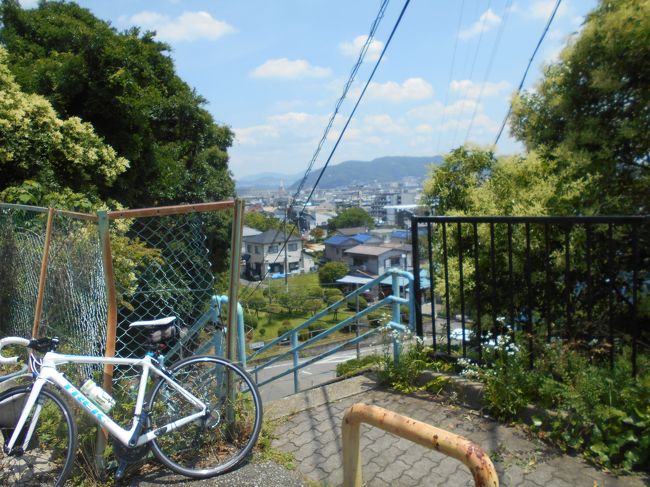 　24日。明日からしばらく梅雨空になるらしい。前に読んでいた&quot;凹凸を楽しむ　阪神・淡路島「高低差」地形散歩&quot;の姉妹書の大阪のシリーズに書いてある伊丹段丘を巡ることにする。本では「段丘」となっているが私的には「台地」なのでここでは本とは違って「台地」を使う。猪名川サイクリング道路を北上して、台地の東端を北から南へ進んだ、見事な崖地形がみられる。崖の下からは地下水が湧き出ることが多い。鴨神社では井戸を、久代春日神社では湧水地点を見た。