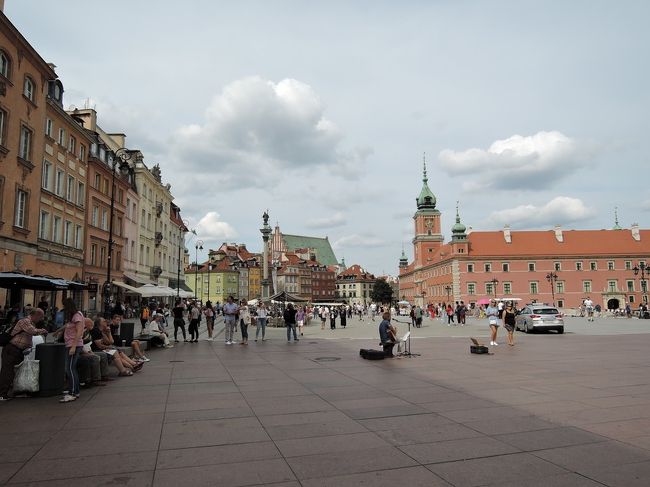 2019年夏　スロバキア・ポーランド旅行 首都ワルシャワ(ポーランド)２　王宮・旧市街市場・バルバカン