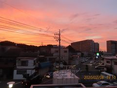 ふじみ野市から見られた素晴らしい夕焼け