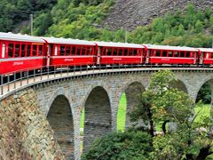 レーティッシュ鉄道ベルニナ・アルブラ線　ブルージオのループ橋で撮り鉄になってみた