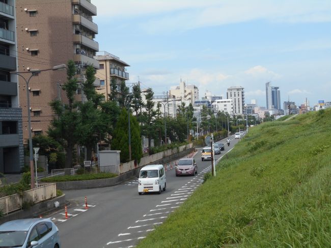 前に行った尼崎に続いて"大阪「高低差」地形散歩"を片手に十三から塚本にかけて自転車で巡った。この辺りは住宅や町工場が密集しているところである。しかし、明治時代までは中津川が流れていた。その堤防の高まりが所々残っているらしい。<br /> また、JRは新大阪付近から大阪駅を通らずに神戸へつながる貨物線がある。塚本駅の西側で三角形につながっているのでデルタ線と呼ばれている。ここのガードは異常に低いのでくぐるのが楽しい。<br />