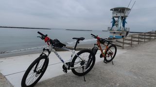 ２０２０年７月　ＭＴＢで海岸沿いを走ってみた♪師崎～内海海水浴場へ～ランチは「まるは食堂」のエビフライ♪