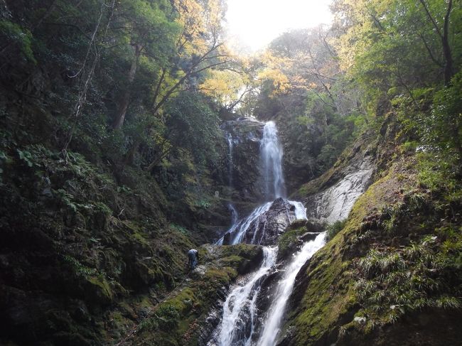 2018年11月、ふっこう割を使って徳島県＆高知県に滝めぐりに出かけました。<br />行きそびれていた滝、もう一度見たいと思っていた滝など、2泊3日の旅程で幾つもの滝めぐりをしました～！<br /><br />《その４》<br />美馬市にある「閑定の滝」を訪れた後、再訪となる『雨乞の滝』に行くことにしました。<br />『雨乞の滝』は、日本の滝百選の中でも個性的な姿の滝なので再訪したかった百選滝の一つでした。<br />前回訪れたのが2008年1月、10年10ヶ月ぶりの訪問となりました！<br />前回の旅行記はこちら→https://4travel.jp/travelogue/10209937