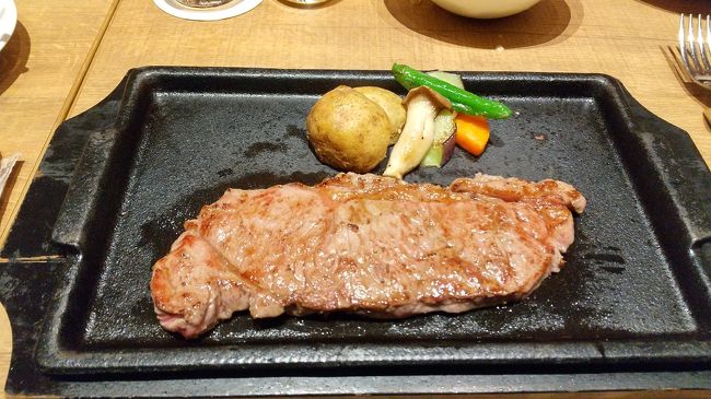 はい、大阪人の私は精力的にこのキャンペーンに参加し続けておりますよ。<br />なんと今回は、晩御飯付きプラン!ステーキの食べ放題ですよお客さん!気になりますよね~<br /><br />めっちゃ気になりましたよ。なんと、飲み放題もついているんですよ。<br />残念ながら、2名以上でないと予約ができなかったのです。<br />母親は肉嫌いで、食べ物に興味ないしアウト!<br />そこはそれ、この私ですから、<br />そんなときの宿泊要員をなんとか駆り出しましたよ。<br /><br />予約はホテル直のサイトが一番安いです。<br />気になる内訳は・・・・<br /><br />宿泊料 2人 15,400円<br />ペイペイ還元 ▲2,500 ×2 ▲5,000円<br />ホテル会員ポイント ▲3,000円<br /><br />・・・・・これに、Go To の還元分が戻ってくるとすると ▲4,340円<br /><br />チーン お会計は実質 3,060円(二人)なり~<br />え!?一人1,500円ちょっとですか???<br /><br />いや、これにステーキ食べ放題・飲み放題が入ってるんですからね、お客さん!?<br />行ったほうが得するってすごい世の中になりましたよ。<br /><br />お客が来ないからってホテルもまったくすごいプランを出したもんだ。