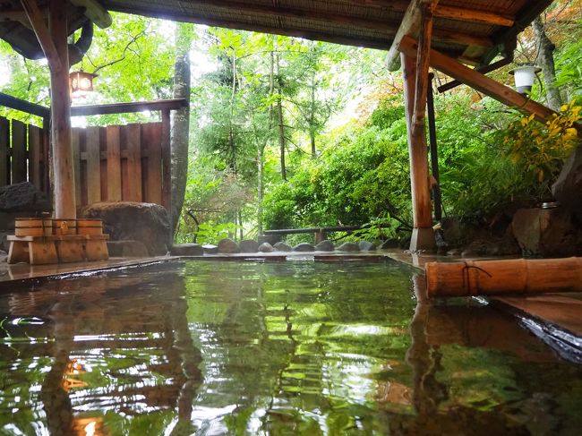 鳴子温泉の旅2泊目は、ちょっときれいめのお宿に泊まりました。<br />1泊目のところで、もし虫にヤラレた場合の保険として…。<br />(実際は大丈夫でしたが）<br /><br />こちらのお宿、旅館の中で8つの湯めぐりができる宿で、コロナであまり出歩くべきでないかなーなどと思っていたこの時にうってつけでした。<br />ご飯も美味しかったし、どなたにもおすすめできる宿だと思います。<br />Go To キャンペーンの対象でもありますしね♪<br />