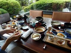 ０３．初夏のエクシブ山中湖2泊　朝のホテル散策　日本料理 花木鳥の朝食