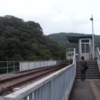 大雨に泣かされた四国旅行1高千穂鉄道の車両を追って