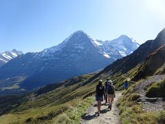 絶景が広がるアルプスの山歩きと鉄道の旅：スイス、リヒテンシュタイン旅行【２０】（2019年秋 ４日目⑤ アイガーを眺めながら）