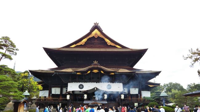 長野県長野市の善光寺散策、モンブラン、かき氷、小布施街歩き、そして上田城跡公園☆<br />各駅停車でのんびりの旅☆