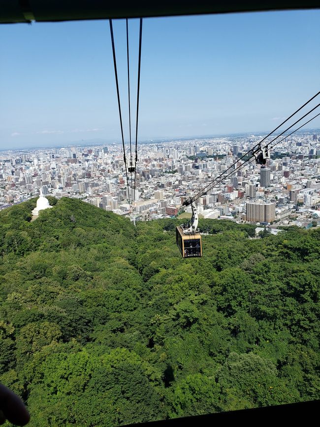 今回の旅行の目的は「美味しいものを食す」<br /><br />ということで、続いては食事について。<br /><br />札幌に着いて最初の目的地は、<br /><br />すすきの「海味はちきょう本店」さすが有名店だけあって、予約制と言わたが唯一「開店早々なら」と言われ開店時間に入店。<br /><br />刺身の盛合わせと梅酒で、まずは乾杯。<br /><br />名物「溢れいくら」で奥様大満足！<br /><br />２日目の朝食にはホテルのバイキング！老夫婦には種類も豊富で、中でも美味しいと有名な卵料理は絶品。<br /><br />私達はエッグモントリオールとエッグベネティクトを注文。<br /><br />とても美味しかった。<br /><br />生搾りジュースもありオレンジジュースに関しては、海外の生ジュースの方が甘く少し残念。<br /><br />しかし歳をとるとやはり日本人の私は和食が一番。しかも、日本のホテルでは日本料理が美味しい。そりゃ当たり前か。（笑）<br /><br />私はご飯にいくら、数の子の松前漬けをたっぷり贅沢にのせて堪能した。<br /><br />札幌市は8月中テレビ塔や大倉山ジャンプ競技場のリフトが無料で観光が交通費のみでお財布に優しい札幌観光。<br /><br /> <br /><br /><br />夕食、ホテルで頂いたクーポンで「七輪焼肉安安」へ。<br /><br />お店では「食べ放題より単品の方がお得ですよ～！」と、店員さんに勧められ、単品でカルビやハラミ、ご飯ものでは「安安クッパ」を注文。安安クッパは辛さが得意な私達夫婦でも少し辛く感じた。<br /><br />札幌は食べ放題が多いですね～。<br /><br />年寄りにはキツイです。<br /><br />お腹がたぬきに変化(笑