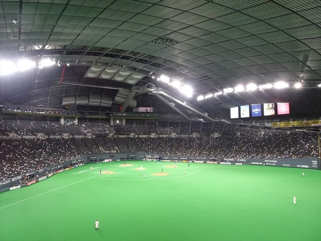 札幌ドームでプロ野球観戦。