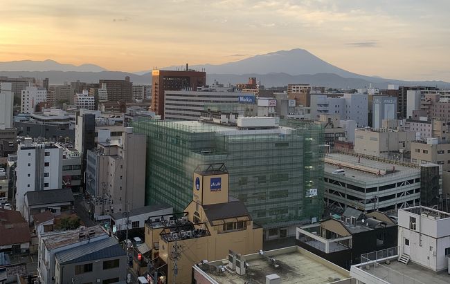 盛岡の夕景、夜と朝