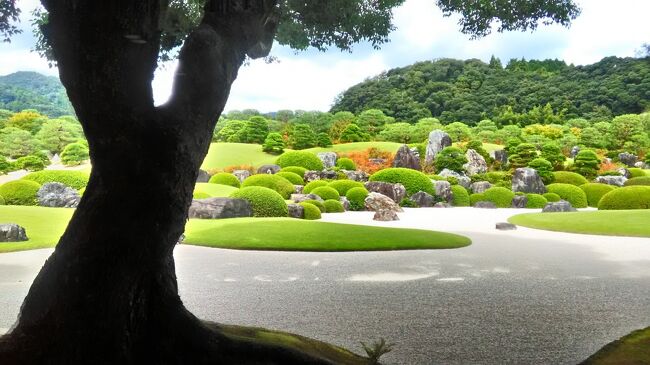 2泊3日の山陰の旅2日目です。1日目は郡山城と富田城の城跡をめぐり、米子に泊まりました。松江城や出雲大社は何度か訪れたことがあるので、今日は足立美術館をメインに、米子城跡、清水寺、神魂神社、八重垣神社を訪れました。界出雲には15時過ぎにチェックインしました。<br />