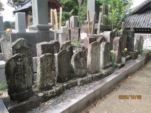 柏市の旧沼南町・大井・妙照寺・石仏