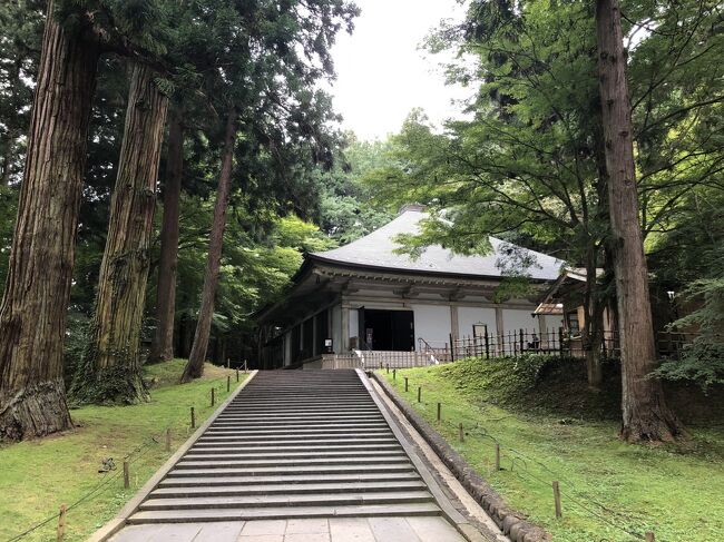 旅好きの方々にとっては、「おくのほそ道」はバイブルのはずだ。「月日は百代の過客にして、行きかふ年も又旅人也、、、道祖神のまねきにあひて取るもの手につかず、もも引きの破をつづり、笠の緒付かえて、、」。小生もいつの日か「おくのほそ道」を辿ってみたいと思っていた。福島で勤務することになって、長年の夢を実行に移すことにした。もちろんすべての場所を訪れることはできないが、細切れに可能な所から順に訪れることにした。<br /><br />まずは国宝でユネスコ世界文化遺産の平泉中尊寺を30数年ぶりに訪れた。JR東日本の「大人の休日倶楽部パス」は新幹線にも乗り放題で4日間15,270円という優れモノだ。期間限定であるが使用価値は高い。平泉を往復するだけで十分以上もとが取れる。一関駅で乗り換え、平泉駅で下車、徒歩で30分ほどで到着する。中尊寺は慈覚大師開基の天台宗の名刹、金色堂はじめ3,000余点の国宝や重要文化財を伝える、平安時代の美術工芸の宝庫であり、日本の誇るべき世界遺産である。境内拝観は自由だが、金色堂と讃衡蔵（博物館）は共通券の拝観料800円が必要。金色堂は1124年の建立、藤原三代の栄華の象徴である。<br /><br />中尊寺の金色堂を過ぎて旧覆堂の手前に芭蕉の像と、奥の細道に記された名高い句「五月雨の　降りのこしてや　光堂」の句碑がある。この像は「おくのほそ道300年」を記念して平成元年に建てられた。芭蕉が中尊寺を訪れた時には、金色堂は鎌倉から室町時代に建造された旧覆堂の中であったようだ。「五月雨の　降りのこしてや　光堂」の句は、かなり朽ち果てていた金色堂が雨が当たらないよう作られた旧覆堂の中で、わずかに放っていた光を読んだものであるという。<br /><br />中尊寺を訪れたあと毛越寺（もうつうじ）を訪れた。平泉駅からは近く徒歩5分の距離にある。中尊寺と共に世界遺産に登録されているが、すべての建物が焼失しており少々見劣りする。寺伝によると850年、慈覚大師が建立、奥州藤原氏２代基衡が造営した寺院でかつては中尊寺を凌ぐ規模だったという。建物は再建された本堂の外はいくつかの小さな堂が残るのみ。広大な庭園の中心にある大泉が池の北側には、いくつかの発掘された伽藍跡が現存する。