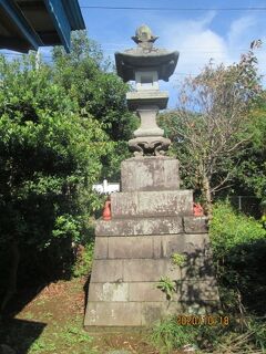 柏市の旧沼南町・藤ヶ谷・鮮魚街道・常夜燈・金毘羅宮