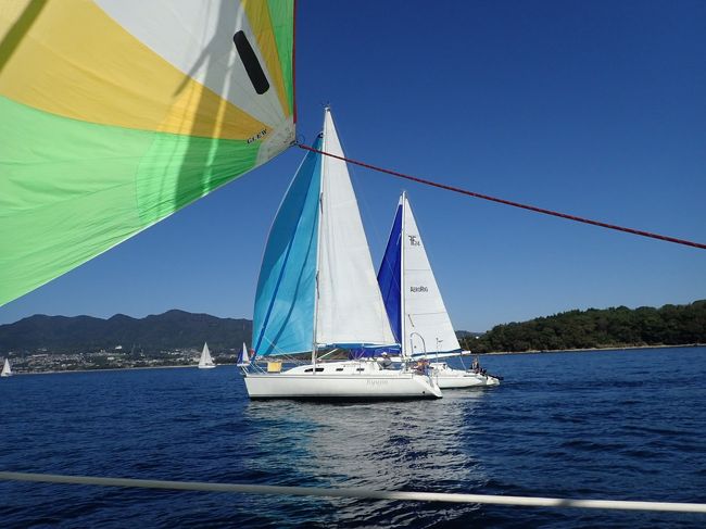 GOTOトラベルキャンペーンを使って別府の湯けむりヨットレースに参戦することになった。久しぶりに新幹線に乗るけど、最寄り駅の始発でも間に合わないような早朝出発、復路は最終便! 安い物には理由が有る? GoTo対象で安価にはなるけど、辛いかも! 適切な時間帯はやっぱりお値段アップやね!<br />別府と言えば温泉、今回も少しだけ秘湯を紹介しときます。<br />ヨットレースの方はいつものセーラーズムーンを琵琶湖からの遠征の5人組で占拠し、好き勝手に帆走させた、いやいや真剣に優勝目指して頑張ったんやで~<br />クルーザークラスト、レーサークラストが設定されていて、なぜか我々はレーサークラスらしい。単にスタート時間が10分遅いだけで、所要時間だけで勝敗を決するらしい。でも、スタート時は最下位でメッチャ寂しかった。鈍重な重たいヨットなので微風ではなかなか帆走ってくれない。でも、最終的には39艇中、着順7位、修正5位と良く健闘したんとちゃうかなぁ~