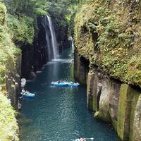 秋の九州旅No.１＜高千穂＞美しい高千穂峡　ランチはチキン南蛮とかっぽ酒　「高千穂離れの宿　神隠れ」和洋室の紫苑に泊まる