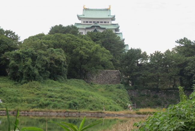 掘都から眺めた名古屋城の紹介です。