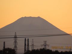 11月21日の素晴らしかった夕焼け富士