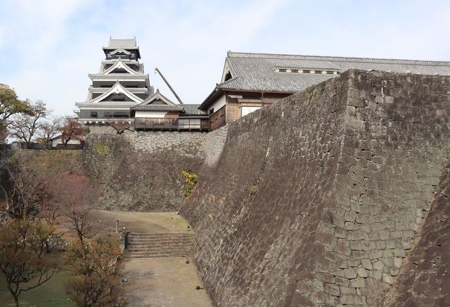 日本三名城のひとつ熊本城は、加藤清正(かとうきよまさ)により慶長6年(1601)から7年の歳月をかけ築城されています。その構えは豪壮雄大で、城域面積は98万平方キロメートル、周囲5.3Kmにも及びます。当時は大小天守閣はじめ、櫓49、櫓門18、その他の城門29を数え、実戦を想定した巨大城塞でした。<br /><br />平成28年(2016)の熊本地震では2度の震度7を観測し、大きな被害を受けました。熊本地震から4年半、最優先で工事が進められている天守閣は、2021年春にも内部が一般公開される見通です。ただ、城内には崩れた石垣や倒壊した櫓(やぐら)が多数残っています。完全復旧を目指す熊本城を訪ねました。