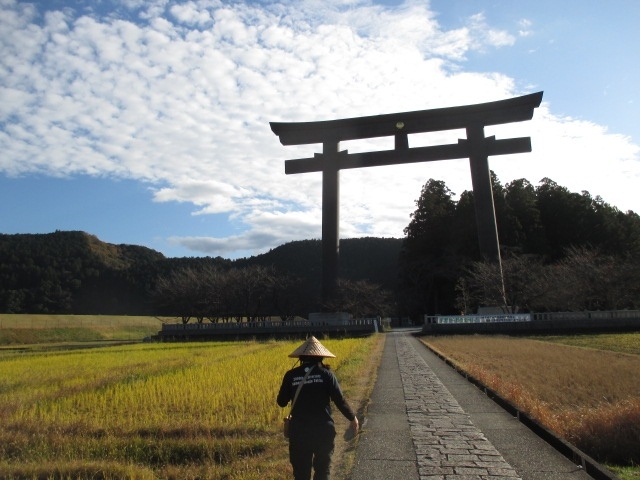 阪〇交通社さんのパンフレットで熊野三山を３日で駆け巡るツアーを見つけ、９月に予約。<br />感染症がなかなか治まらない中で、キャンセルも料金かかるし、連れ合いと相談の上出かけることとしました。<br /><br />１日目　新幹線で新大阪　バスで和歌山「紀三井寺」「玉津島神社」<br />　　　　　「醤油の湯浅」　　ホテル＆リゾート和歌山みなべ泊<br /><br />２日目　「闘鶏神社」「滝尻王子」昼食　熊野古道３KM弱を歩いて<br />　　　「熊野本宮大社」「大斎原」・「補陀洛山寺」「浜の宮王子」<br />　　　　　　　　　　　　　　　　ホテル＆リゾート串本泊<br /><br />３日目　「熊野那智大社」「青岸渡寺」「熊野古道大門坂＝パス」<br />　　　　　「熊野速玉大社」・・鬼が城で昼食「花の窟神社」<br />　　　　　津→近鉄特急「ひのとり」で名古屋へ　新幹線で帰路へ<br /><br />てんこ盛りなのが一目瞭然。途中、若干の手抜きなどして何とか廻ってきました。<br /><br />２日目のメインは熊野古道を３KM弱、歩いて熊野本宮大社へ行きます。<br />その他、いろいろと回りますよ～。