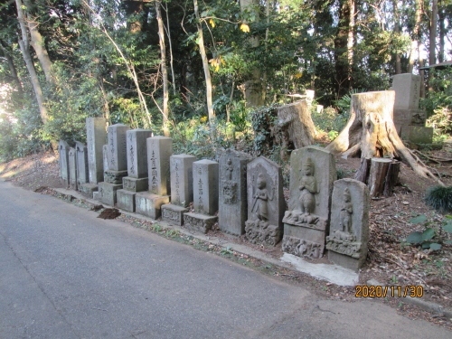 流山市の思井・熊野神社・流山１００か所めぐり（８７）・石仏