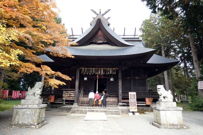 クニマス展示館の見学を終えて、山中湖方面に向かっていると、河口湖近くに立派な神社が見えて来ます。<br /><br />そこで広い無料駐車場に車を停めて、予定には無かった世界遺産 冨士御室浅間神社（ふじおむろせんげんじんじゃ）を参拝して行きます。<br />