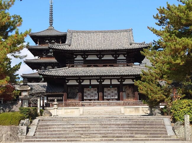 奈良の二日目。今回の旅のメインエベント、法隆寺と薬師寺を巡ります。<br /><br />法隆寺に俄かに興味を持ったのは、西岡棟梁のことを知ったから。<br />弥次喜多は、いつも単純な動機で旅に出るんです。<br /><br />