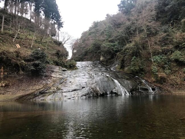 2019年の旅初めは、房総半島横断日帰り旅。小湊鉄道といすみ鉄道に人生初乗車してきました……って、決して鉄ちゃんではございませんが、道中では養老渓谷の奥にある粟又の滝周辺、夷隅川の大戸の洗い越しを散策。さらに、大多喜町では干支にちなんだわけじゃないですが、ランチに猪料理をいただきつつ「小江戸」と言われるエリアを散策。猪は焼肉と煮込みをいただきましたが、クセも臭みもまったくなくとても美味しかったです。<br /><br />大原で外房線に出たあとは、上総一ノ宮にて途中下車。駅近くの玉前神社を参拝しつつ、やはり一宮海水浴場にも行かないといけません。天気予報では1日中晴れのはずが、雨こそないものの1日中どんより曇り空。陽光のない海に魅力を感じない私には、いわばギャンブルな形で向かいましたが、なんと海に着く手前で奇跡的に陽射しが差し込んでくれました。雲は最後まで取れなかったですが、陽光に照らされた海を時間限定でも見られてよかったです。<br /><br />もう一つ、一宮海水浴場界隈で気になっていた「ひろ屋」の再出発店舗も確認してきました。元は千葉市内にお店があって、千葉マリンスタジアムで千葉ロッテ戦のたび出店していました。名物の分厚いベーコンステーキは何度もスタジアムでいただいたし、ビーフステーキとのコラボなんかも懐かしいな。高い人気を誇りながらも、撤退を余儀なくされたのがかれこれ3年ほど前。お店は普通に営業していたし、もう少し時間が遅かったら名物のベーコンステーキをビールとかでいただきたかったけどねぇ。また行けたら行きたいな。