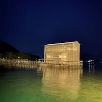 2020年2月　西日本移動性旅行-3 厳島神社の大鳥居は修繕中。。。