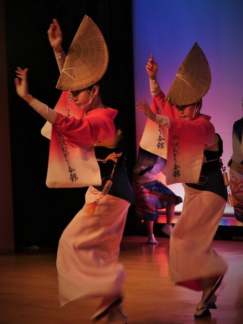 阿波踊りや長歌で。三味線、ケース付き　　阿波おどり 三味線・お琴の老舗 菊岡 中むら】中古三味線本体 上ランク紅木