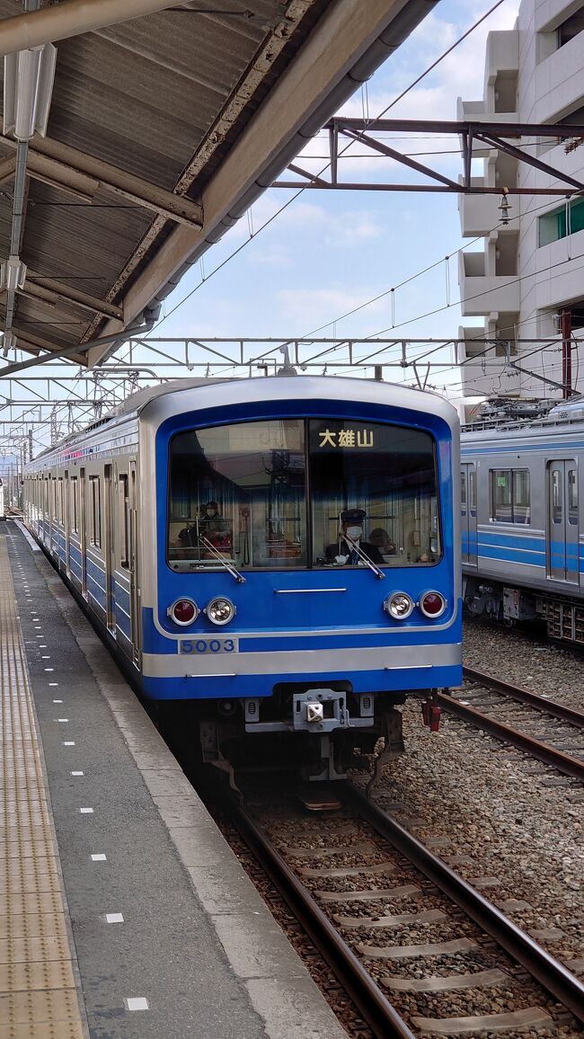 箱根登山鉄道には子供の頃からよく乗ってるけど、大雄山線にはじめまして