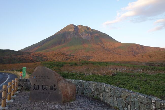 Go Toトラベルを利用し、知床メインに秋の道東をめぐりました。<br />10月初旬の北海道は東京より少し寒く、トレンチコードが必要な程度。<br />道東は初夏が美しいイメージですが、紅葉の落ち着いた雰囲気も素敵でした。<br /><br />10月3日：東京→釧路。屈斜路湖泊<br />10月4日：屈斜路湖→アトサヌプリ→阿寒湖→神の子池→知床。知床泊<br />10月5日：知床クルーズ、羅臼訪問。知床泊<br />10月6日：知床1日ウォーキングツアー参加、ナイトツアー参加。知床泊<br />10月7日：知床→網走→女満別空港。帰京