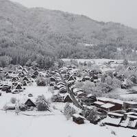 雪に包まれた北陸旅行②五箇山・白川郷・飛騨高山編【白川郷は全力疾走で城山展望台・杉玉求めてたったか高山ε≡≡(;^_^】